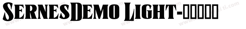 SernesDemo Light字体转换